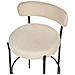 Set Di 2 Sedie Alte Allison Bouclé Beige Chiaro - Foto miniatura 8