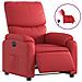 Poltrona Reclinabile Elettrica Rossa In Similpelle - Foto miniatura 2