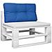 Cuscino Per Pallet Blu Reale 70x40x12 Cm In Tessuto - Foto miniatura 3