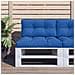 Cuscino Per Pallet Blu Reale 70x40x12 Cm In Tessuto - Foto miniatura 1