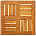Piano Per Tavolo 40x40x2 Cm Quadrato Legno Massello Di Faggio - Foto miniatura 2