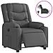 Poltrona Elettrica Reclinabile Grigio Scuro in Tessuto - Foto miniatura 1