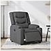 Poltrona Elettrica Reclinabile Grigio Scuro in Tessuto - Foto miniatura 2