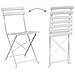 Set Bistro Pieghevole di 3 Pezzi  Bianco in Acciaio - Foto miniatura 9