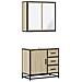 Set Mobili da Bagno 2 pz Rovere Sonoma in Legno Multistrato - Foto miniatura 1