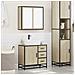 Set Mobili da Bagno 2 pz Rovere Sonoma in Legno Multistrato - Foto miniatura 3