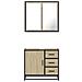 Set Mobili da Bagno 2 pz Rovere Sonoma in Legno Multistrato - Foto miniatura 5