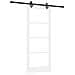 Porta Scorrevole  con Set di Hardware 'ORKDAL'Bianco in Legno Massello e Vetro, Porta Interna  con Vetro 'ORKDAL'Bianco 83x202x4 cm - Foto miniatura 1