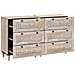 Credenza 2 pcs Bianco 60 x 33 x 75 cm legno massello di mango - Foto miniatura 2