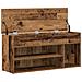Scarpiera Legno Antico 102x30,5x45 cm in Legno Multistrato - Foto miniatura 8