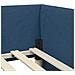 Cornice del letto ad angolo con testiera Blu 90 x 190 cm - Foto miniatura 8