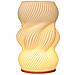 Lampada Vaso Stampata In 3d - Lampada Da Tavolo Dimmerabile Usb Con Base In Legno - Foto miniatura 1