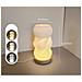 Lampada Vaso Stampata In 3d - Lampada Da Tavolo Dimmerabile Usb Con Base In Legno - Foto miniatura 2