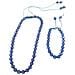 Collana E Bracciale Con Perline Sfaccettate In Blu. Regolabili. - Foto miniatura 1