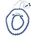 Collana E Bracciale Con Perline Sfaccettate In Blu. Regolabili. - Foto miniatura 6