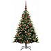 Albero di Natale Artificiale Pieghevole 150 LED Verde 150 cm - Foto miniatura 4