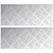 Dischi Quadrati 2 pcs Argento 50 x 20 cm Alluminio - Foto miniatura 1