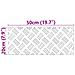 Dischi Quadrati 2 pcs Argento 50 x 20 cm Alluminio - Foto miniatura 8