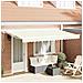 Tenda Retrattile Crema 350 x 200 cm Poliestere e Metallo - Foto miniatura 2