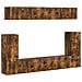 Set mobile TV 5 pcs Rovere fumé Legno multistrato - Foto miniatura 1