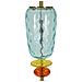 Lampada Da Tavolo Colorful In Ferro, Vetro E Tessuto Multicolore - Foto miniatura 2