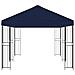 Gazebo con pareti laterali 6 x 3 m Blu Poliestere e Acciaio 190 - Foto miniatura 4