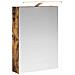 Mobiletto per specchio da bagno Rovere fumé 50 x 14,5 x 70 cm - Foto miniatura 1