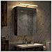 Mobiletto per specchio da bagno Rovere fumé 50 x 14,5 x 70 cm - Foto miniatura 2