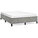 Struttura letto senza Materasso Grigio Chiaro 152x203 cm matrimoniale Velluto - Foto miniatura 1