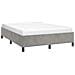 Struttura letto senza Materasso Grigio Chiaro 152x203 cm matrimoniale Velluto - Foto miniatura 4