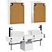 Set di Armadi da Bagno 5 pcs Bianco 50 x 14,5 x 70 cm - Foto miniatura 8