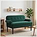 Loveseat con bottoni imbottiti Verde Scuro 120 x 66 x 78 cm - Foto miniatura 2