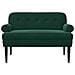 Loveseat con bottoni imbottiti Verde Scuro 120 x 66 x 78 cm - Foto miniatura 3