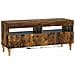 Mobile TV LED a 3 pezzi Rovere Fumo Legno ingegnerizzato - Foto miniatura 5
