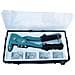 Rivettatrice A Strappo Da Mm. 250, 4 Testine Esagonali In Acciaio Per Rivetti Da Mm. 2,4 A Mm. 4,8 Intercambiabili. Corpo In Alluminio Verniciato, Impugnatura Rivestita In Pvc Antiscivolo. Con 40 Rivetti Di Misure Assortite In Dotazione. - Foto miniatura 1