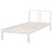 Letto Singolo In Legno Bianco 90x200cm Vannes - Foto miniatura 9