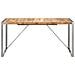 Tavolo da Pranzo 160x80x75 cm in Legno Massello di Mango - Foto miniatura 3