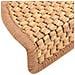 Tappeti Autoadesivi Scale Aspetto Sisal 15 pz 56x17x3 cm Sisal - Foto miniatura 4
