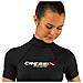 Rash Guard Dive Center Manica Corta Donna Nero M - Foto miniatura 2