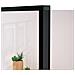 Porta Interna Nera 76x201,5cm Vetro Temperato Alluminio Sottile - Foto miniatura 2