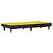 Divano Letto Giallo Chiaro In Tessuto - Foto miniatura 5