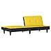 Divano Letto Giallo Chiaro In Tessuto - Foto miniatura 8