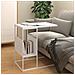 Tavolino Bianco 55x36x59,5 Cm Legno Multistrato - Foto miniatura 1