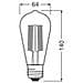 Ledvance St64 Lampadina Led E27 Trasparente 4w 840lm 3000k Ip20 320° [lv-4099854002946] - Foto miniatura 3