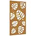 Decorazione Muro Da Giardino 105x55 Cm Foglia Acciaio Corten - Foto miniatura 2