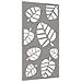 Decorazione Muro Da Giardino 105x55 Cm Foglia Acciaio Corten - Foto miniatura 3