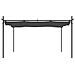 Pergola Con Tetto Retrattile Antracite 395x292x230 Cm - Foto miniatura 3