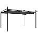 Pergola Con Tetto Retrattile Antracite 395x292x230 Cm - Foto miniatura 1