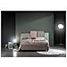 Letto Matrimoniale, Modello Santa Fe Dallo Stile Eccentrico E Informale, Rete Da 160x190 Cm Con Doghe In Legno, Box Contenitore, Tessuto Sfoderabile, Made In Italy - Foto miniatura 2