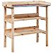 Tavolo Piante Con Ripiani 78x38x, 82,5cm Legno Massello Abete - Foto miniatura 2